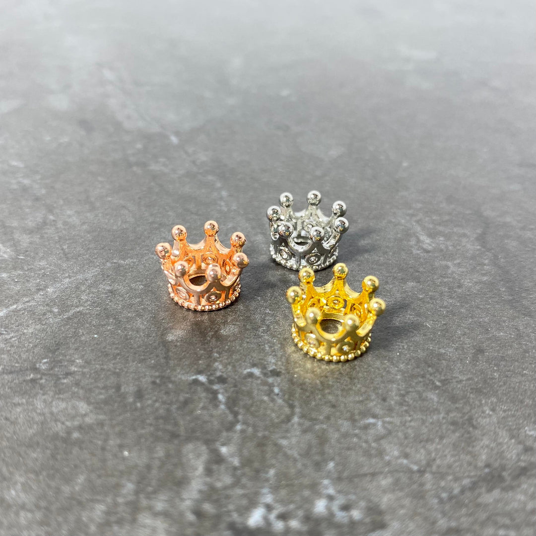 Breloque de petite couronne couleur aux choix