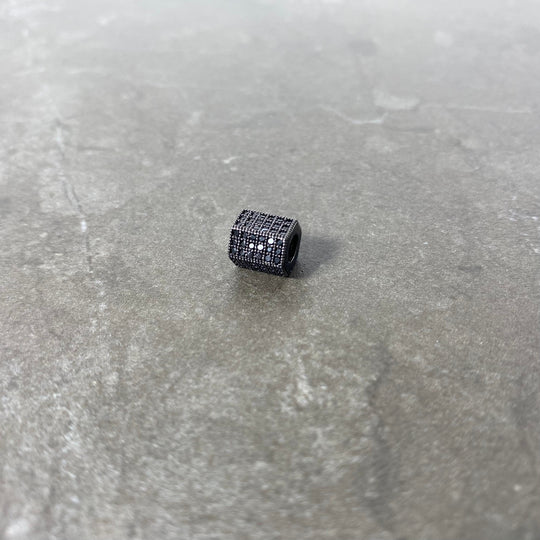 Breloque de tube chic pavé de zircon couleur aux choix