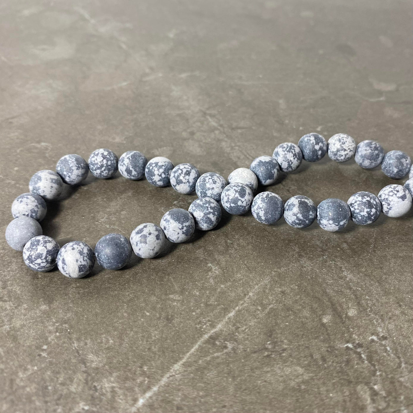 Matte Snowflake Obsidian Rope 8mm