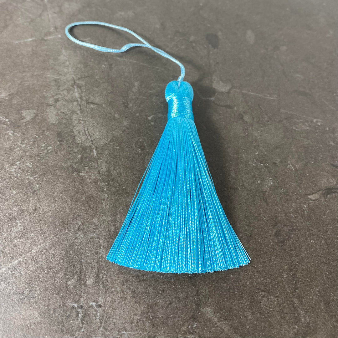 Pompon pour création de mala noir, bleu royal, turquoise ou fuschia