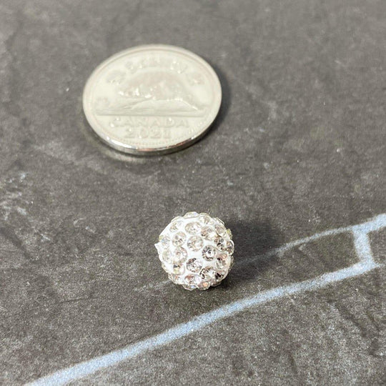 Boule brillante polymère blanche