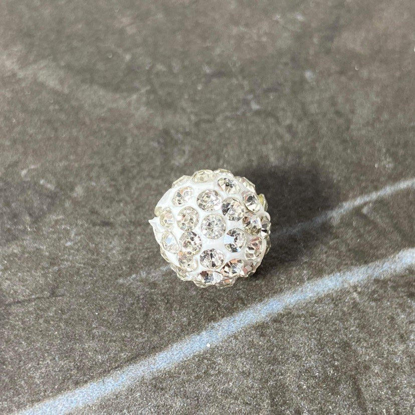 Boule brillante polymère blanche