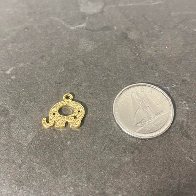 Golden lucky elephant charm