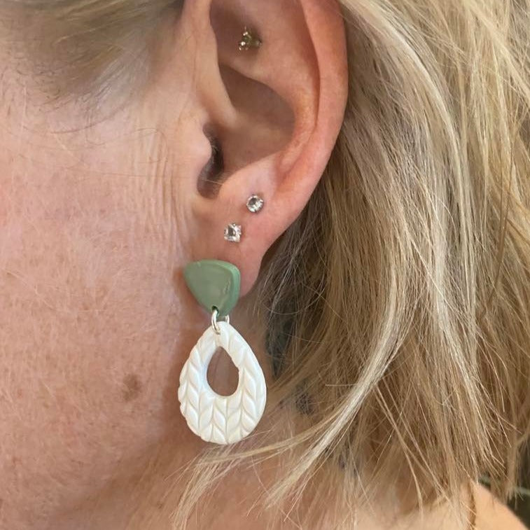 Boucle d'oreille exclusive en collabo avec Nalo Polymer