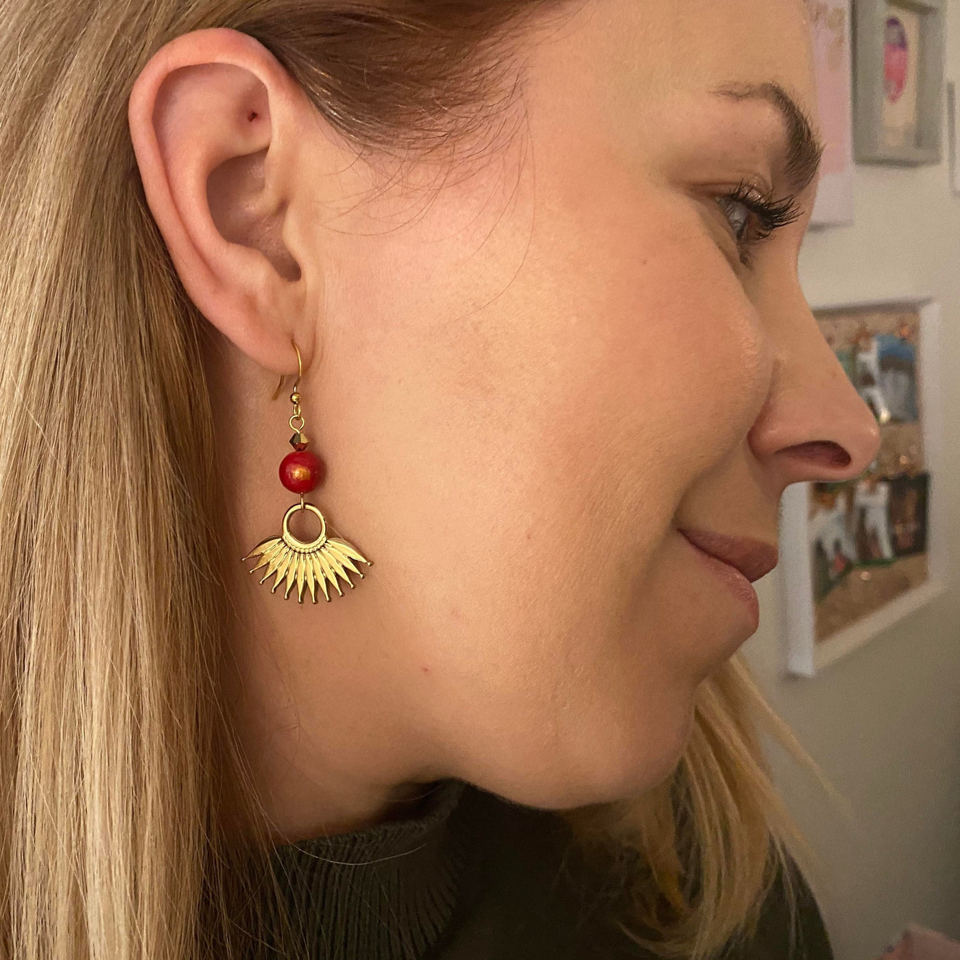 Red Panka earring
