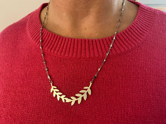 Chaine en acier inoxydable argent Willow 24 po ajustable