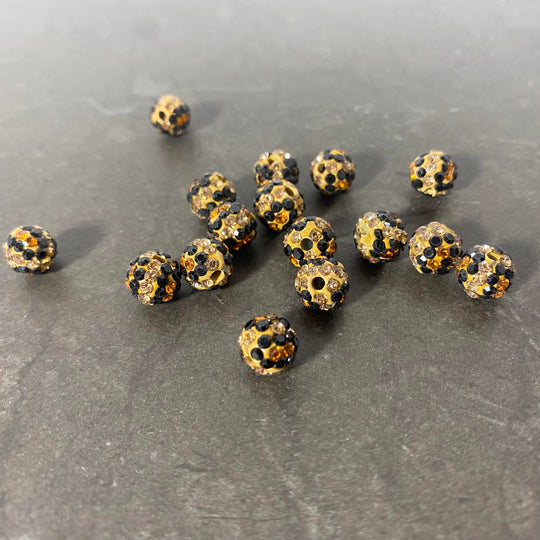 Boule brillante polymère tigré