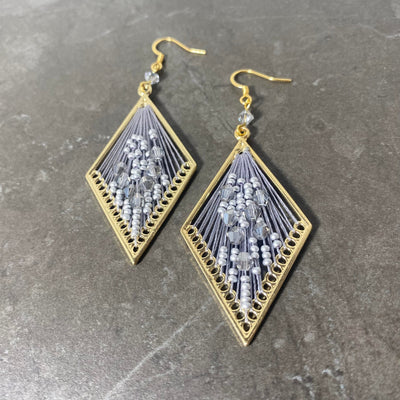 Solange gray diamond earrings