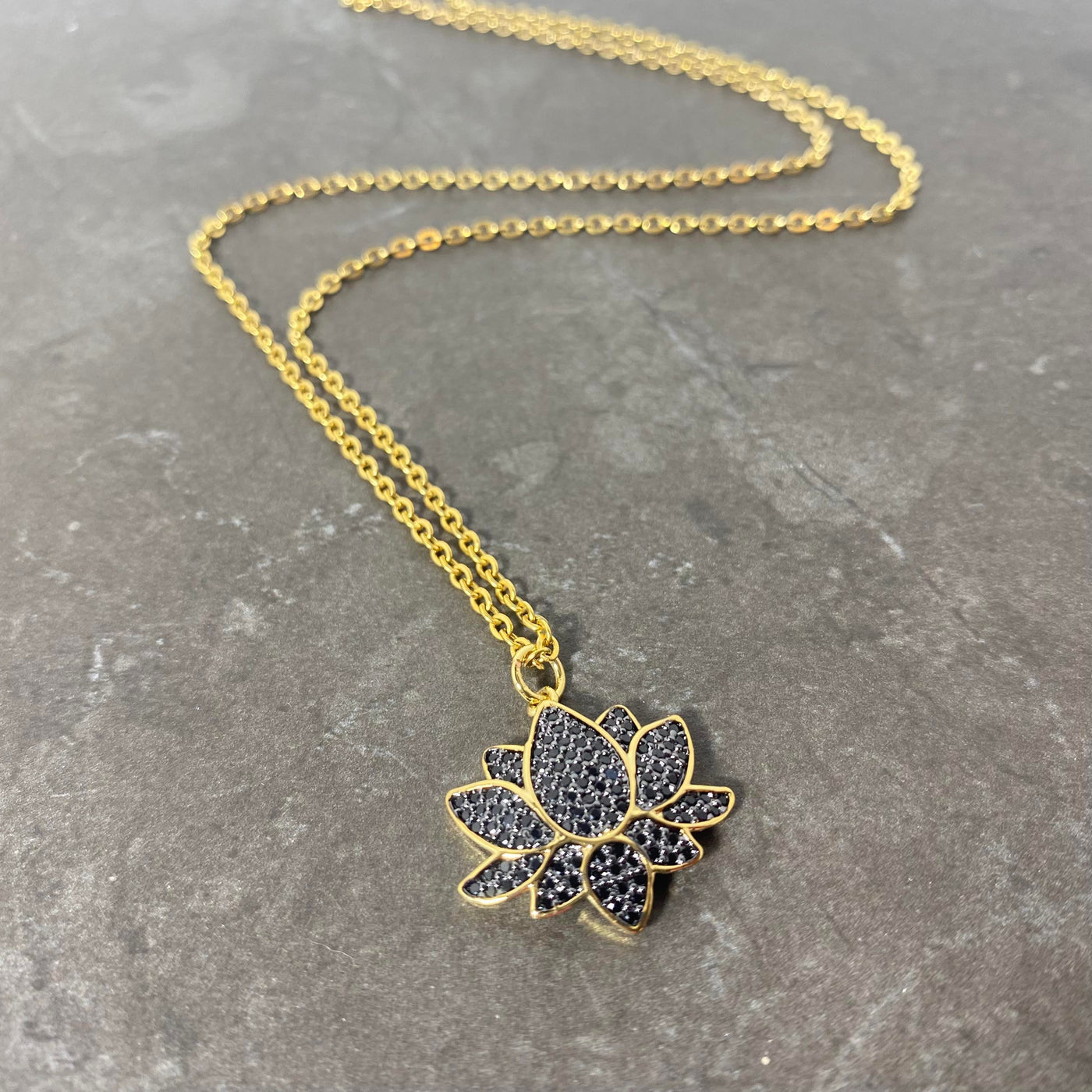 Night Lotus Necklace