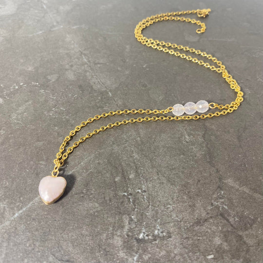 Collier Coeur de Nacre or