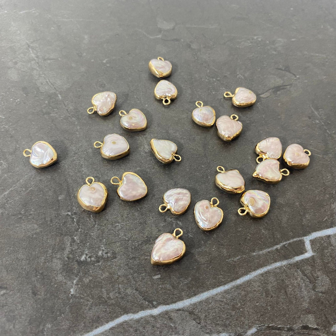 Collier Coeur de Nacre or