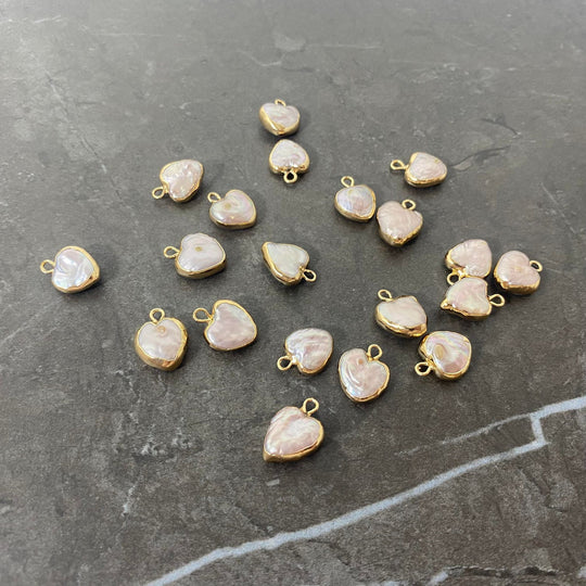 Collier Coeur de Nacre or