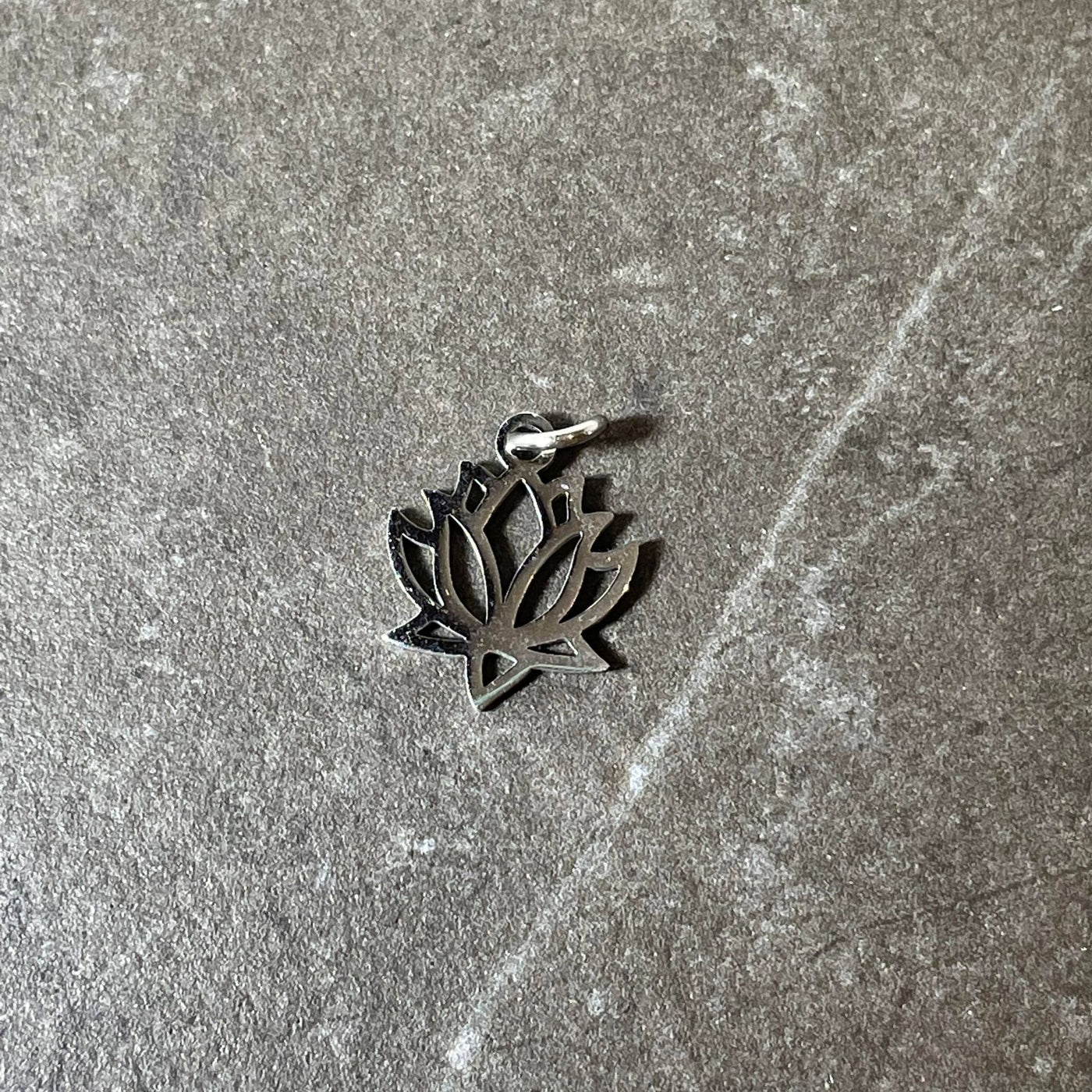 Stainless steel Lotus Flower charm