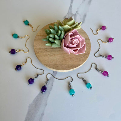 Colorful mini earrings