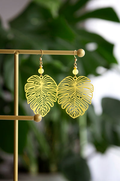 Jungle green yellow or orange earrings