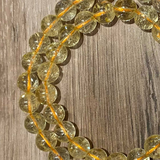 Corde de citrine 8mm
