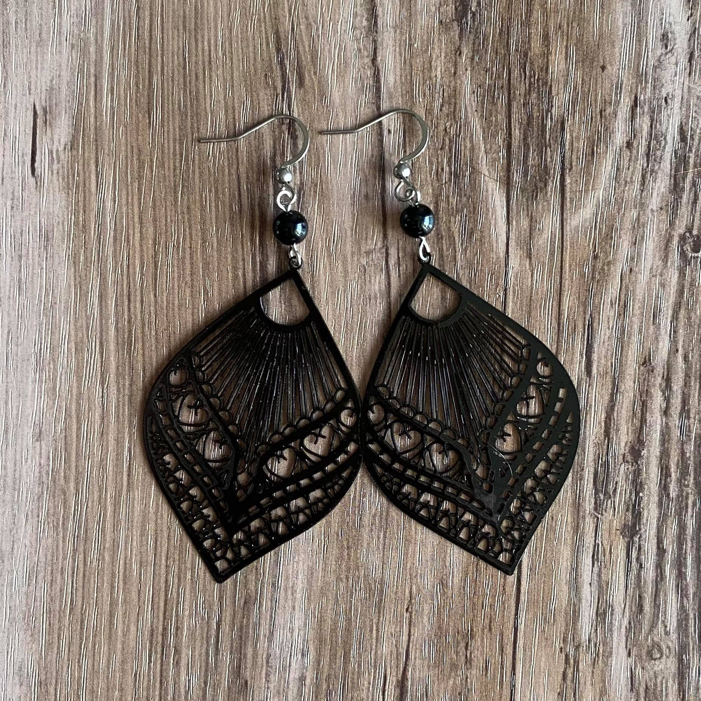 Black Flamenco earrings