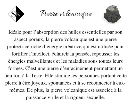 Corde de Pierre volcanique 8 mm