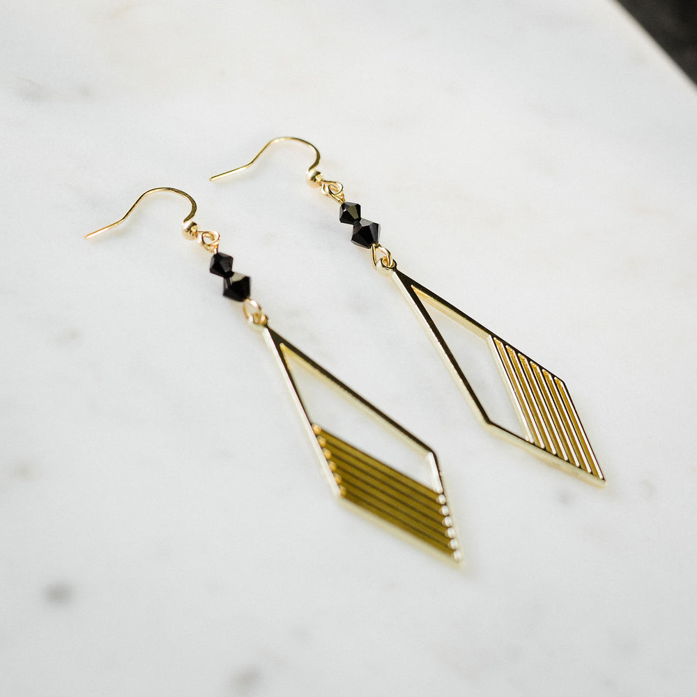 Boucles d'oreilles Miami noir ou blanche