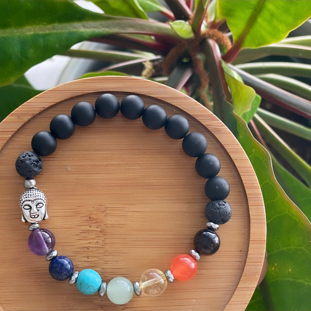Zenitude 7 chakras (avec détails dorés ou argentés au choix)