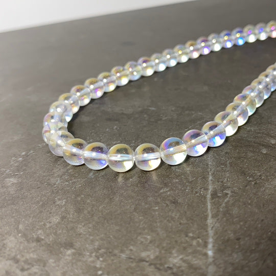 Corde de quartz aura 8 mm