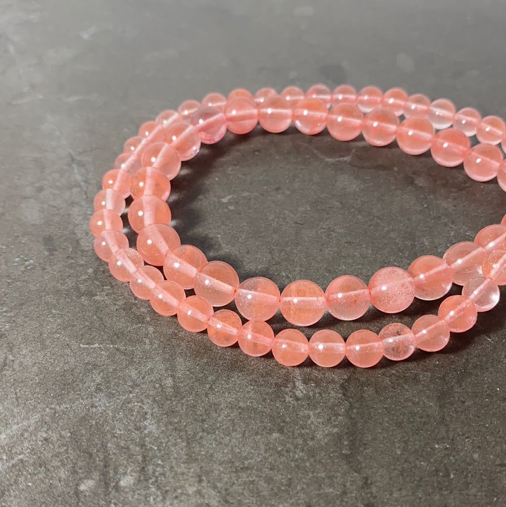Corde quartz cerise