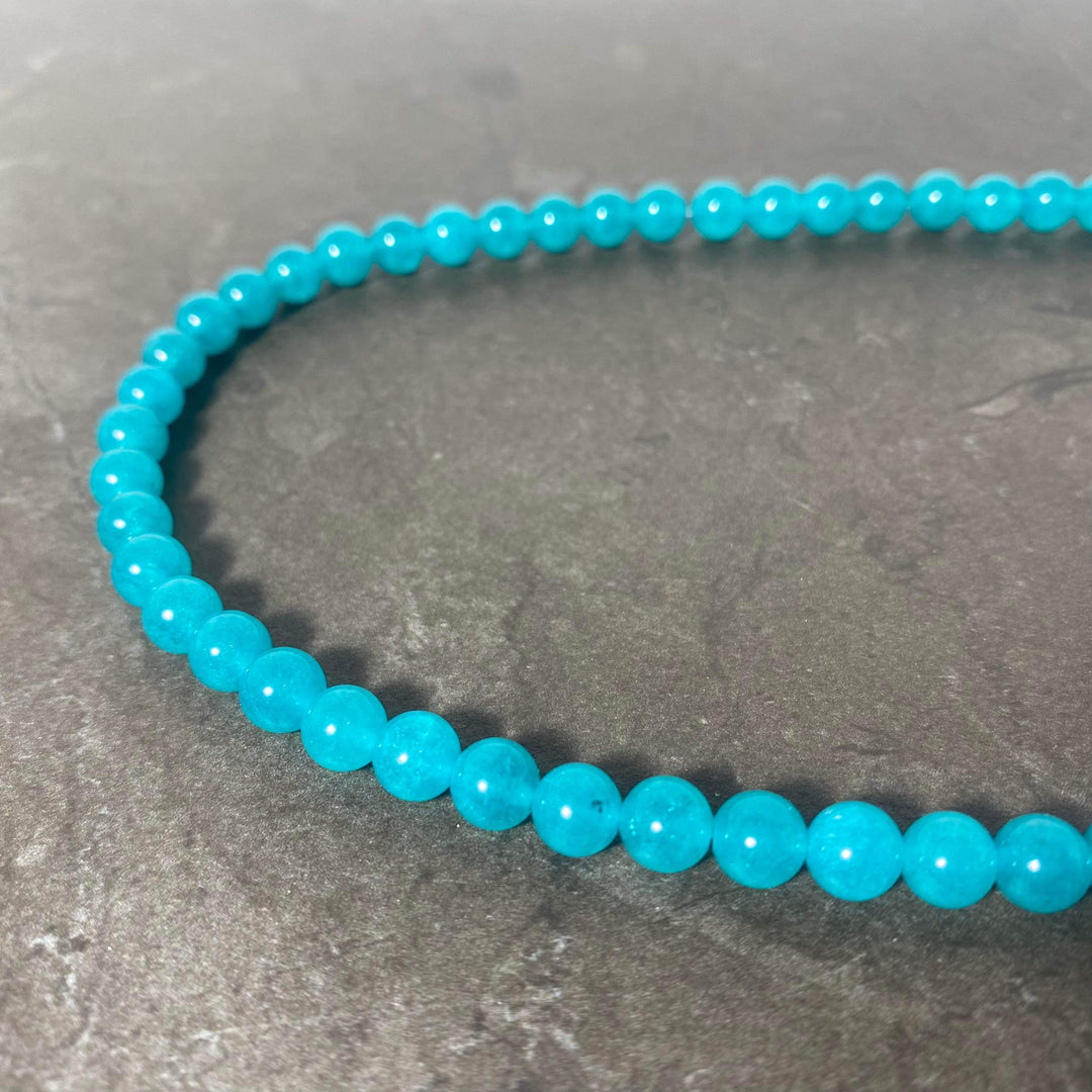 Corde de jade aqua 6 ou 8 mm