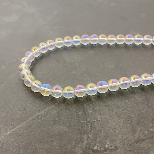 Corde de quartz aura 8 mm