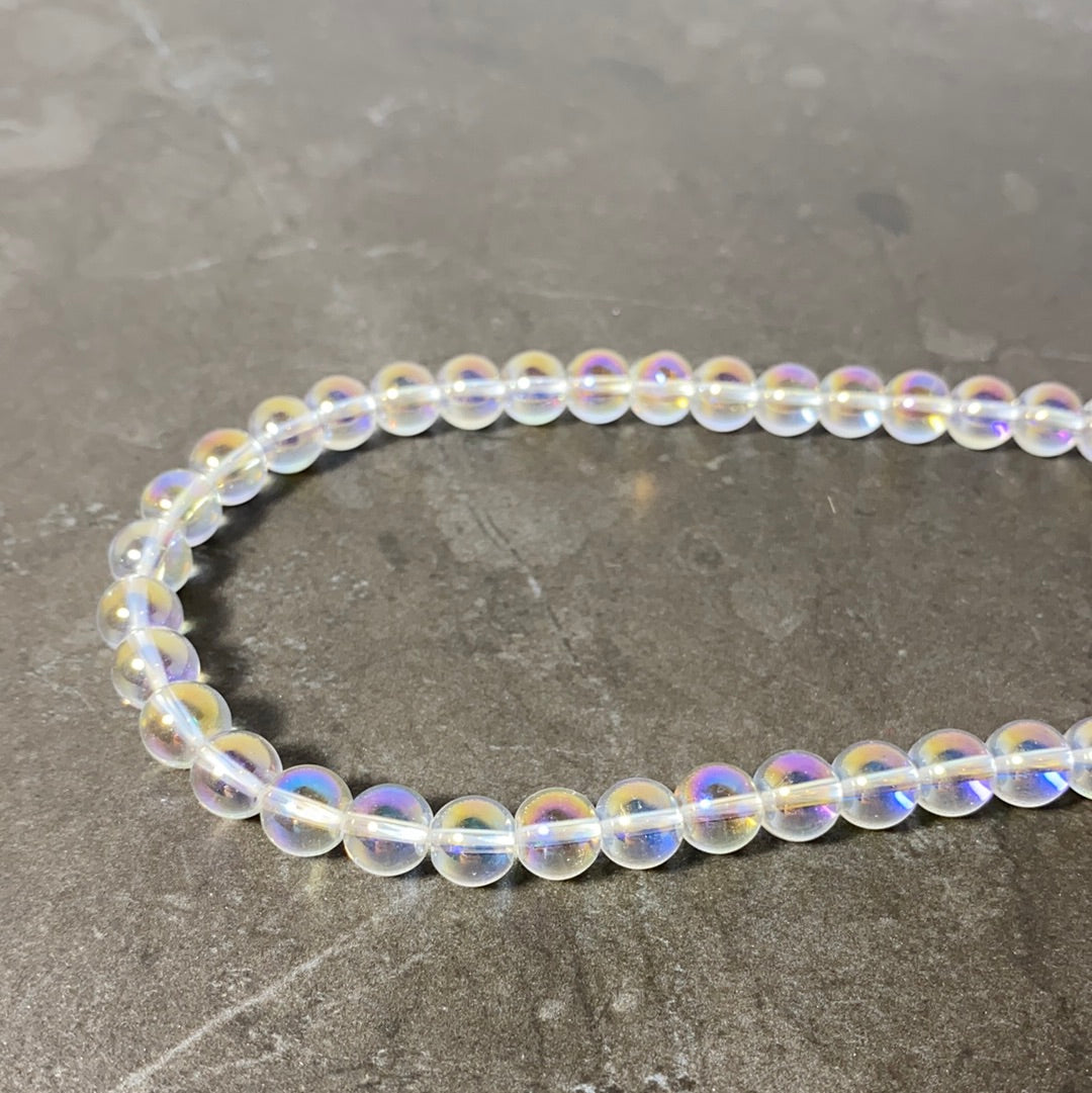 Corde de quartz aura 8 mm