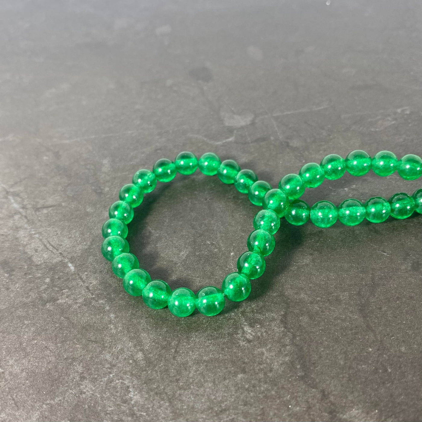 Corde de Jade vert 6mm