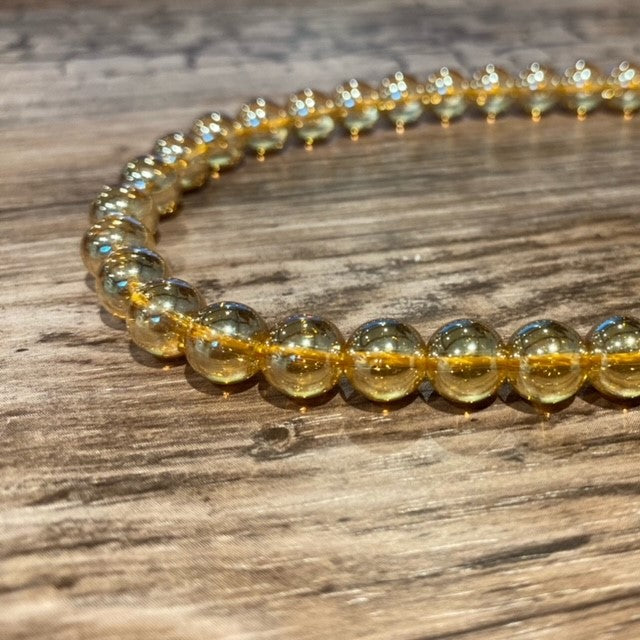 Corde de quartz aura teinté d&